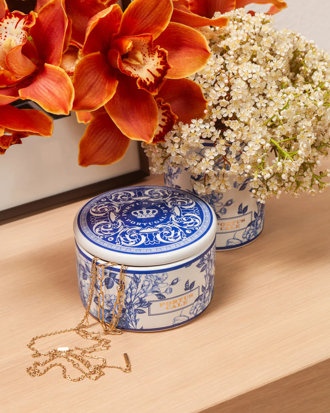 Jabón en joyero Castelbel Gold & Blue 150 g - Portus Cale Collection - #pino_y_jacaranda#