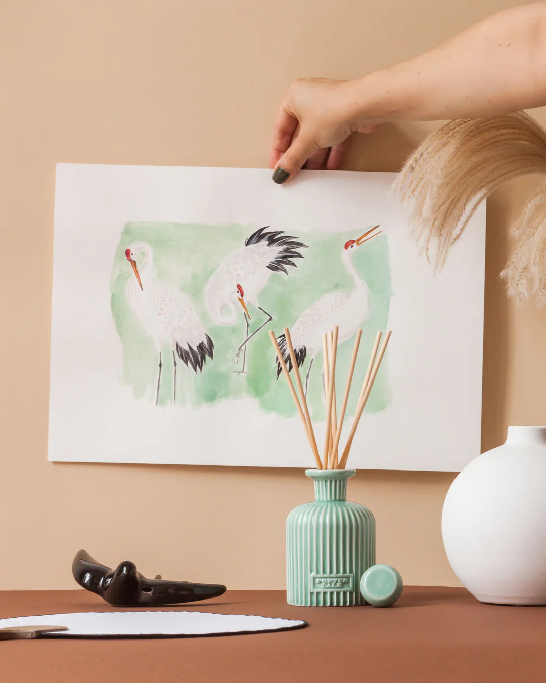 Castelbel Ambientador Mikado White Crane - Portus Cale Collection - #pino_y_jacaranda#
