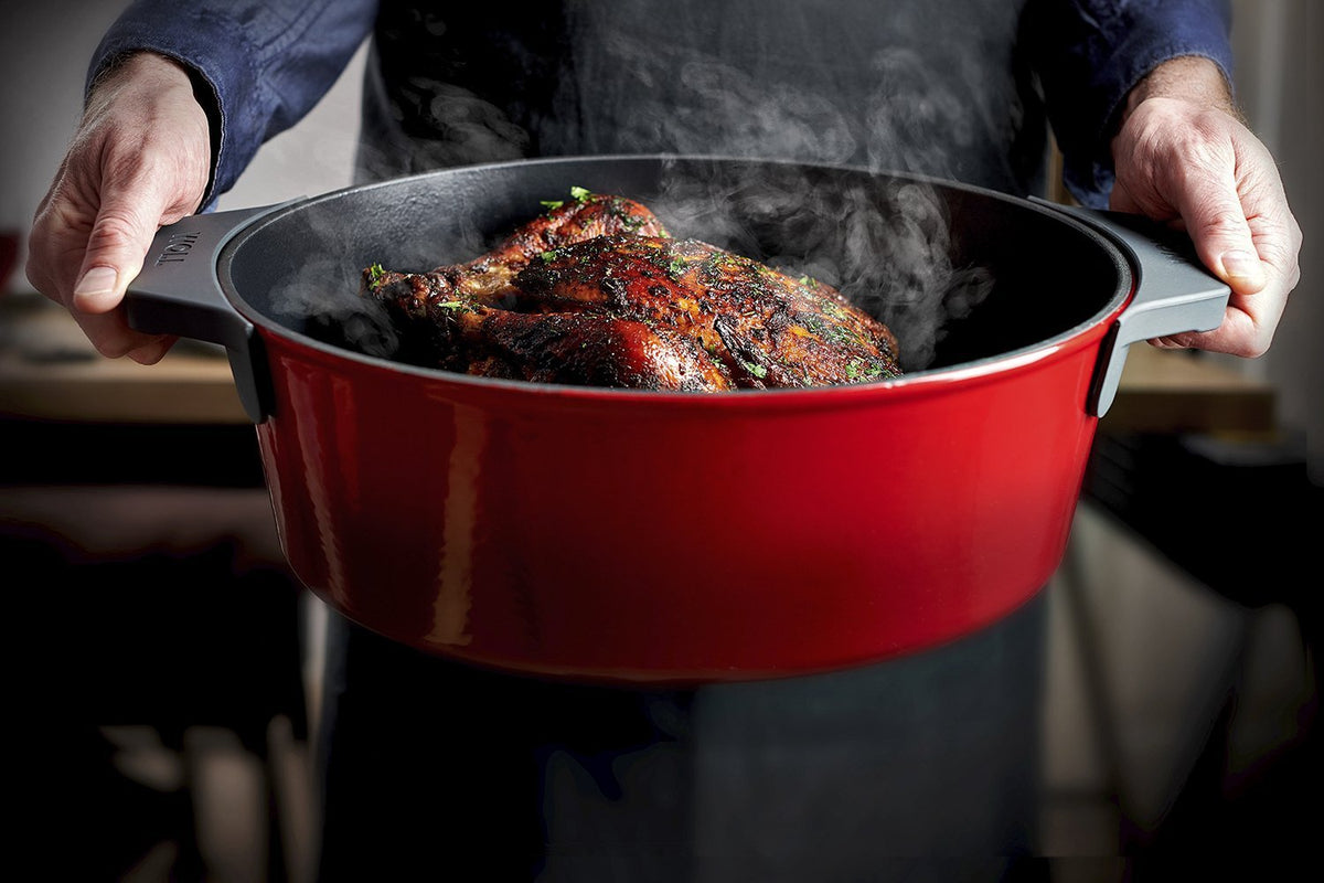 Rustidera de hierro fundido Woll Iron 34 x 26 cm rojo chili
