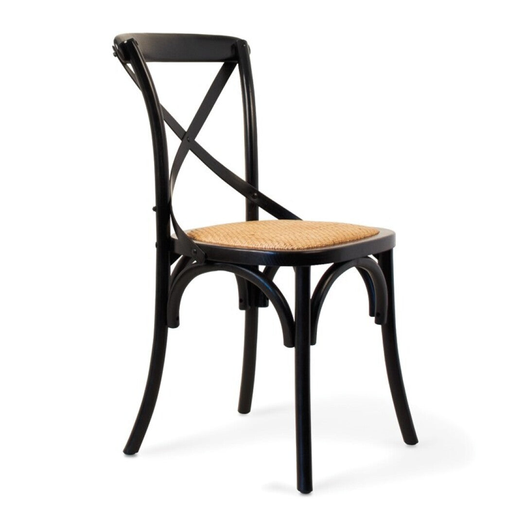 Silla de madera y ratán Floyd