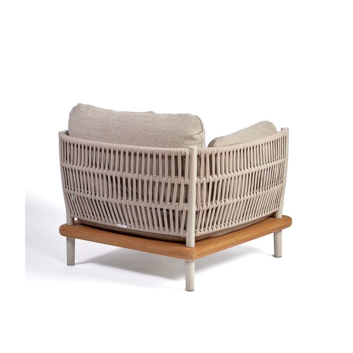 Sillón de exterior de aluminio y cuerda Bárcena