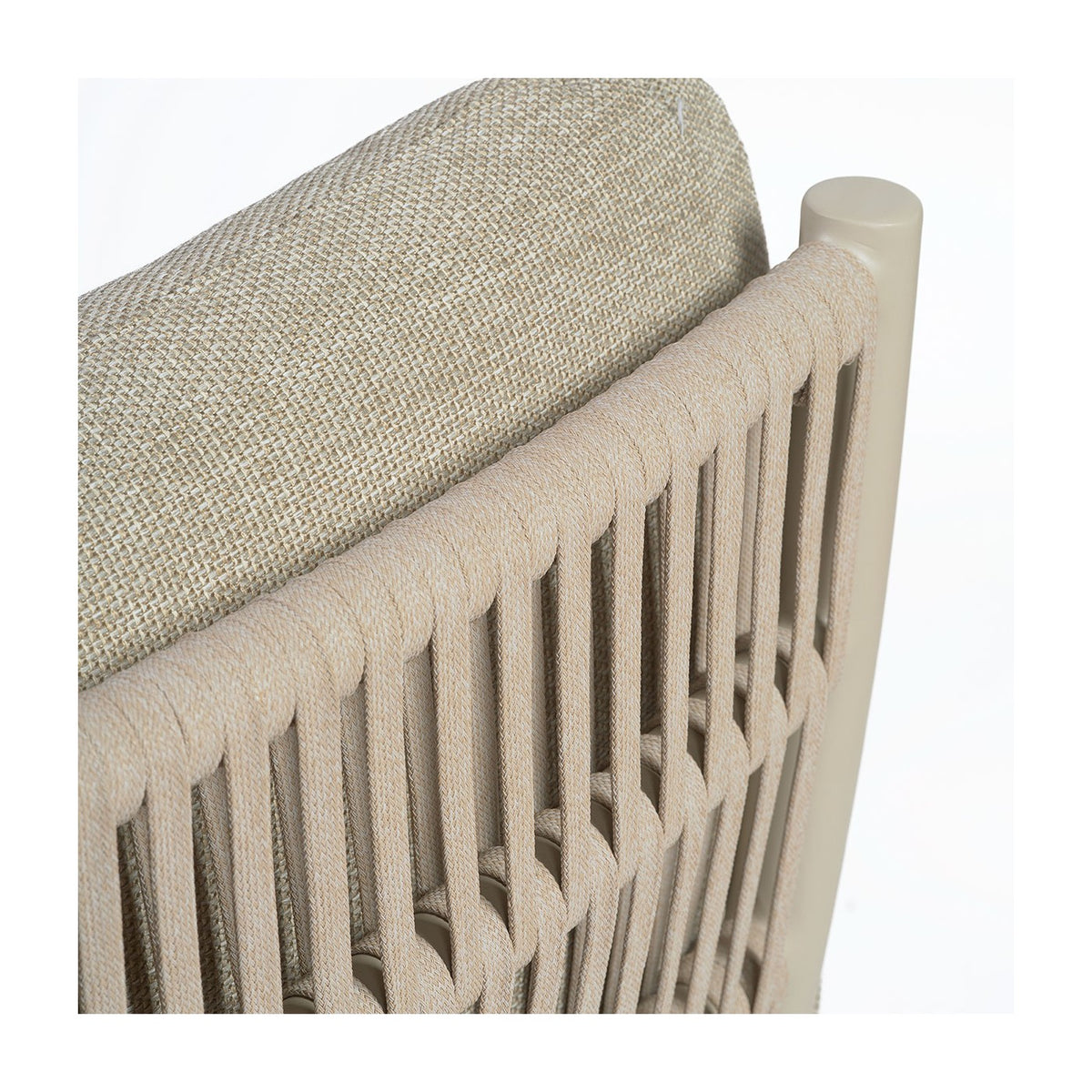 Sillón de exterior de aluminio y cuerda Bárcena