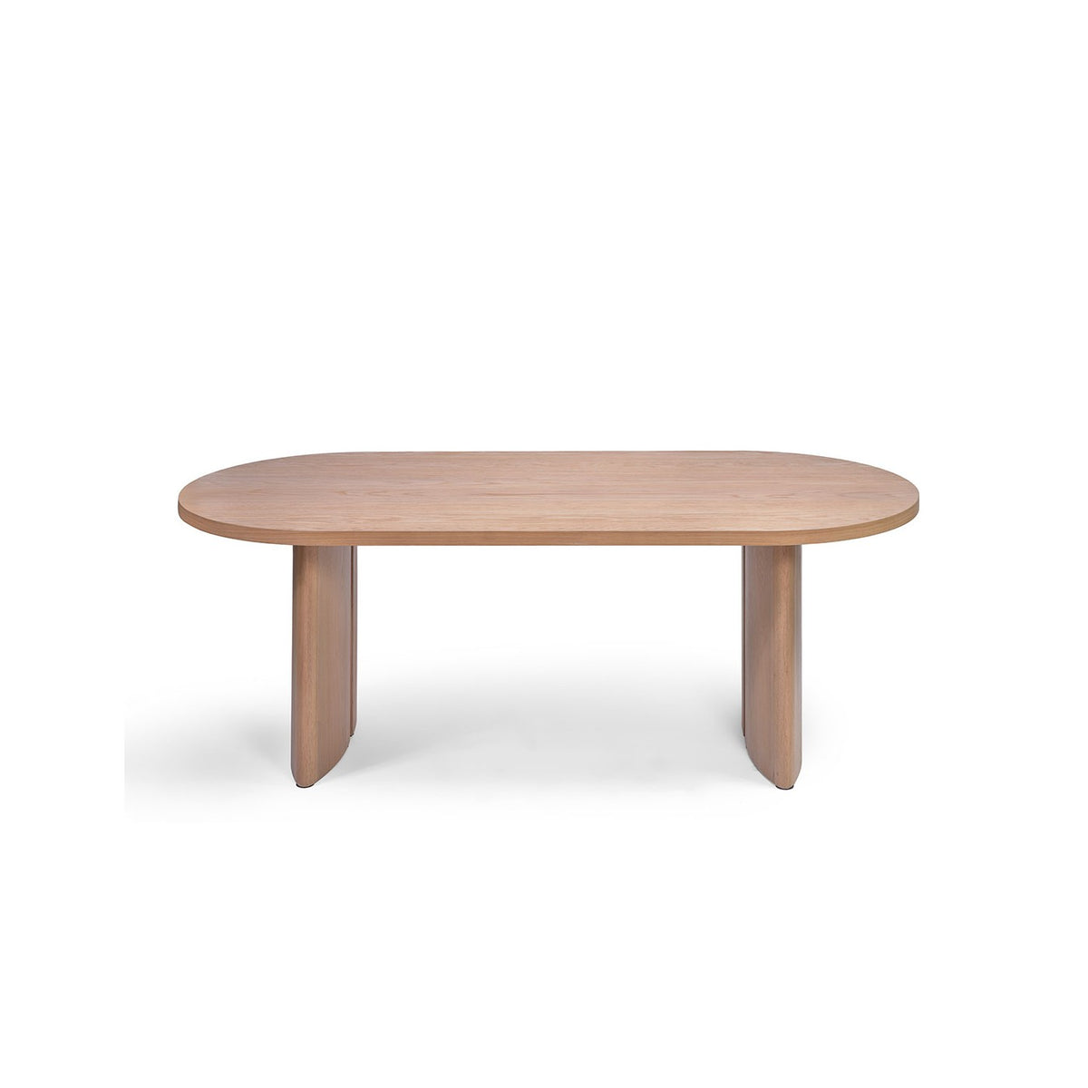 Mesa de comedor ovalada de roble claro 260 Mġarr