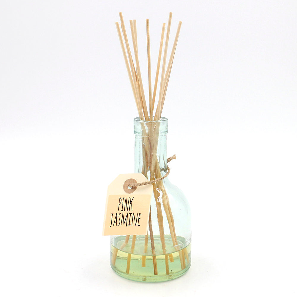 Mikado en botella con bolsa - Jazmín - #pino_y_jacaranda#
