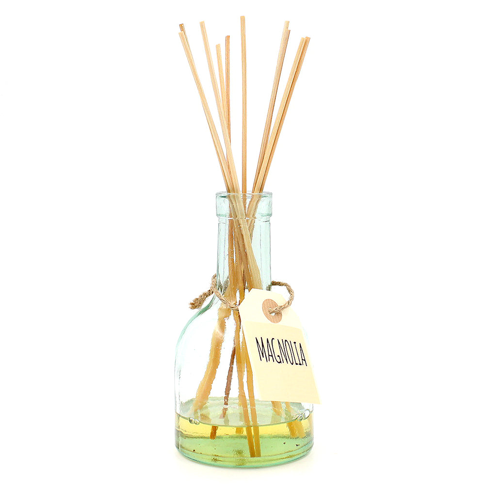 Mikado en botella con bolsa - Magnolia - #pino_y_jacaranda#