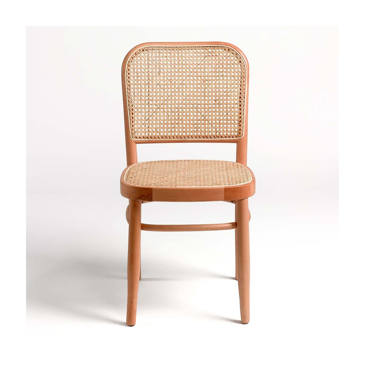 Silla de madera con rejilla de ratán Milfontes