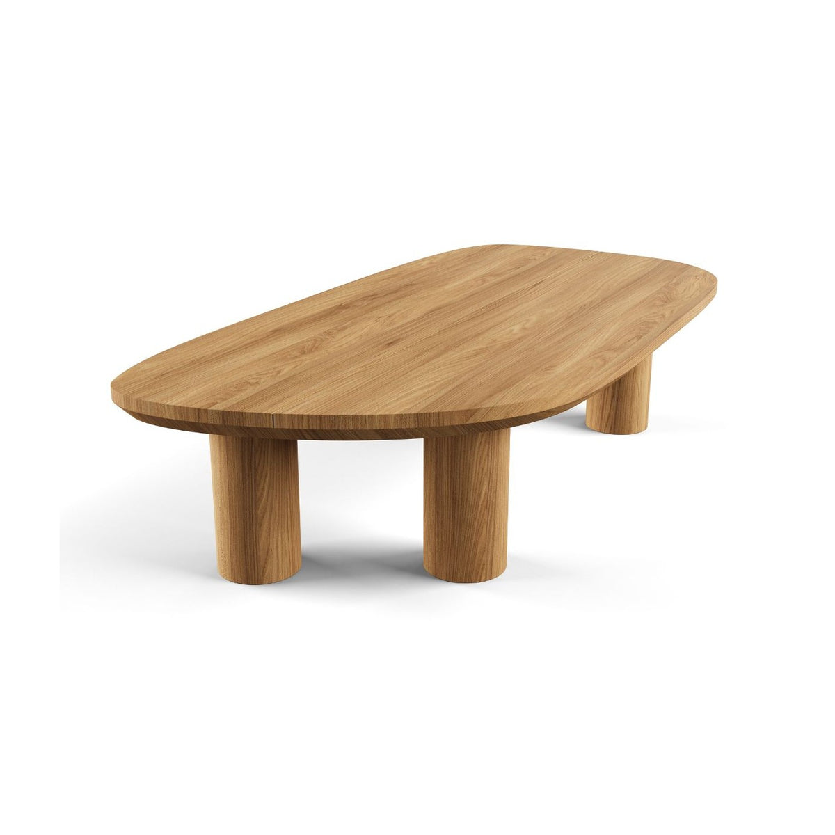 Mesa de centro de teca con sobre irregular Sa Penya