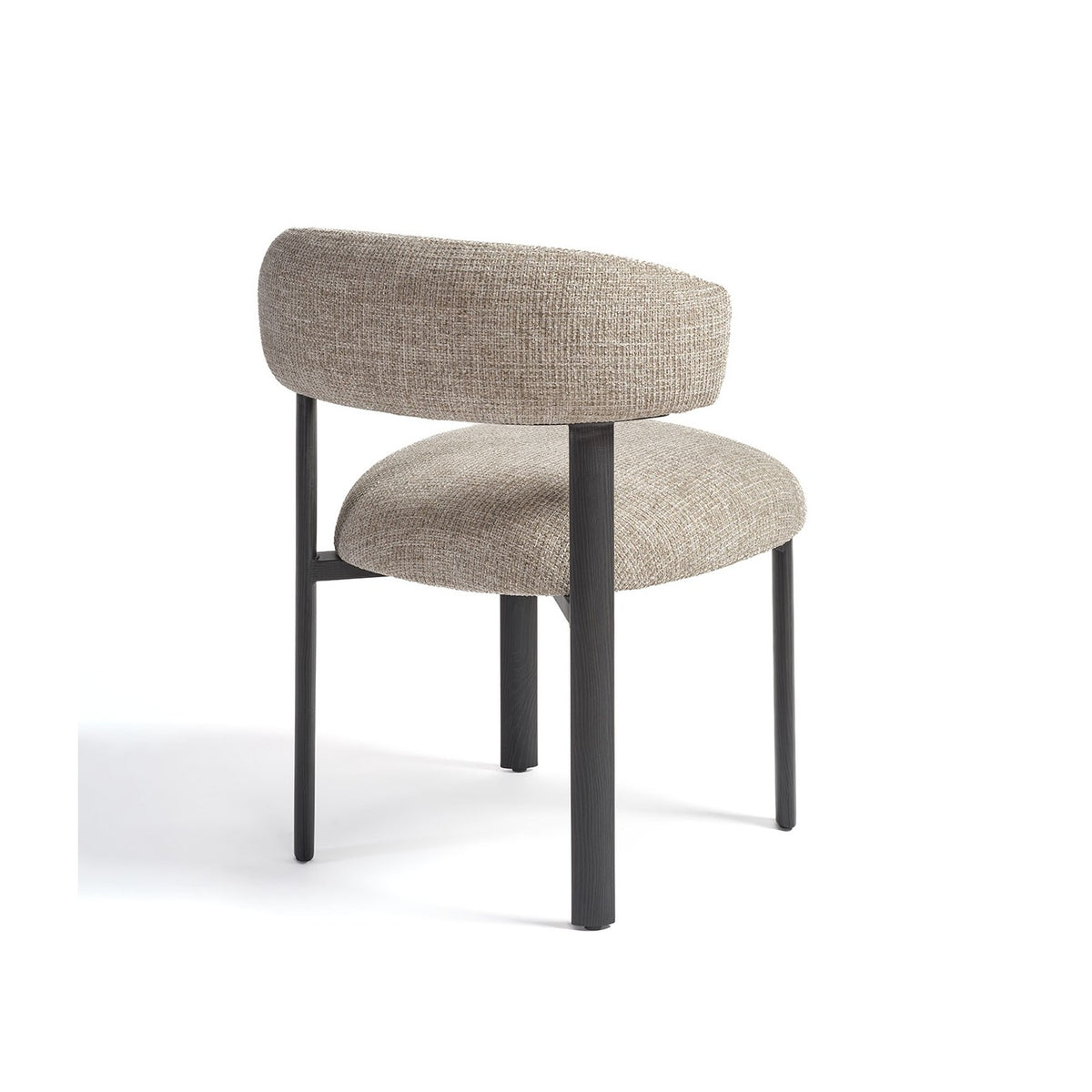 Set de 2 sillas tapizadas beige de respaldo curvo Aiguablava