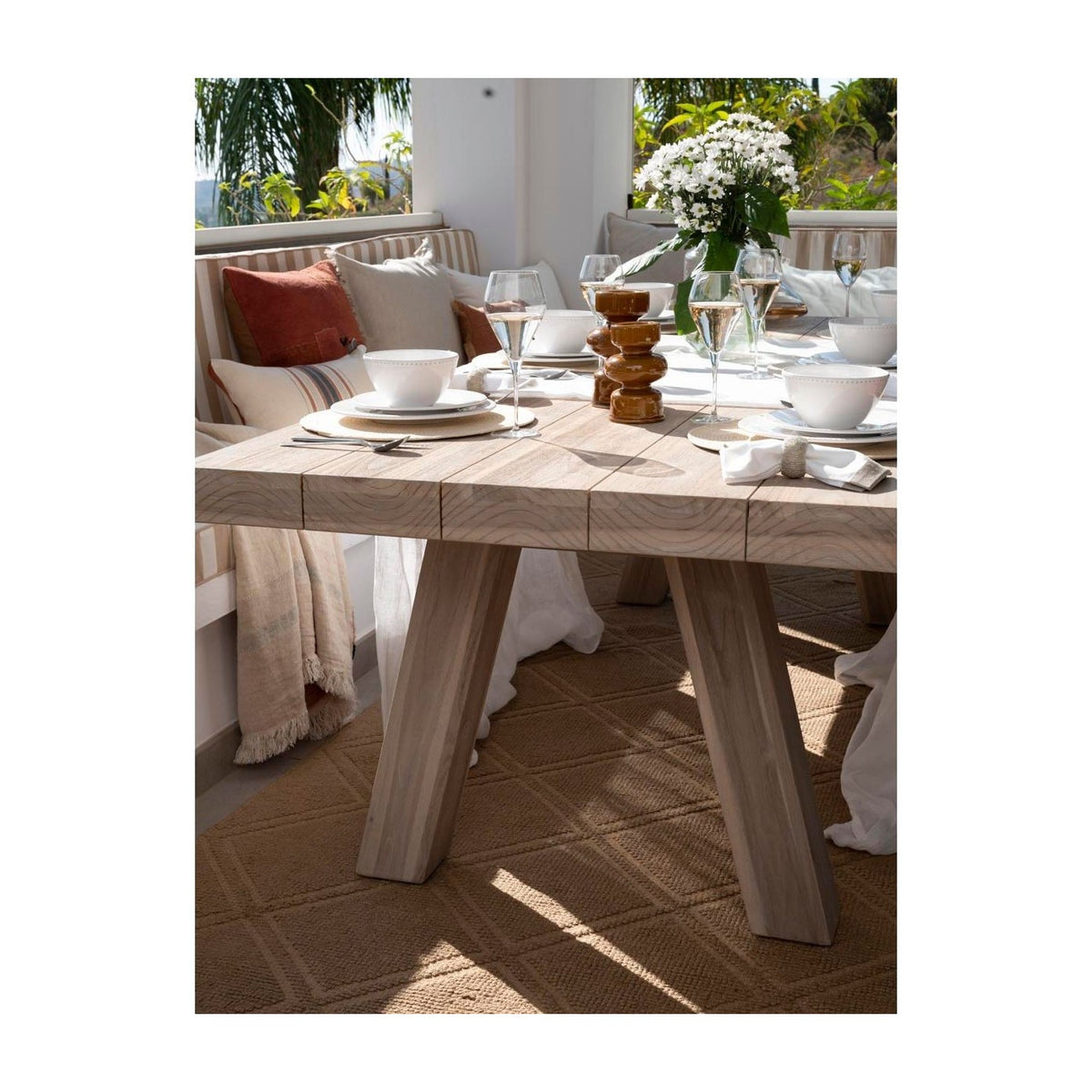 Mesa de comedor de teca para exterior 240 Maiori