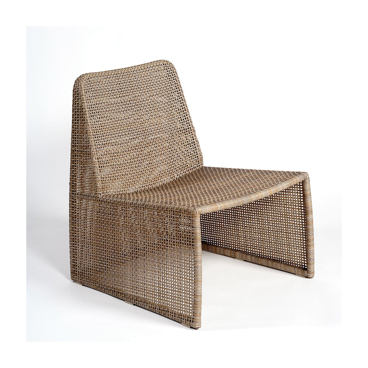 Sillón de ratán sintético lino para exterior Nafplio