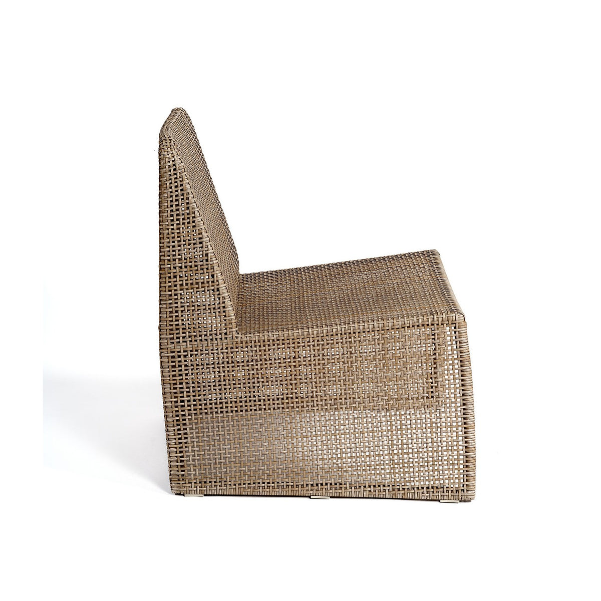 Sillón de ratán sintético lino para exterior Nafplio