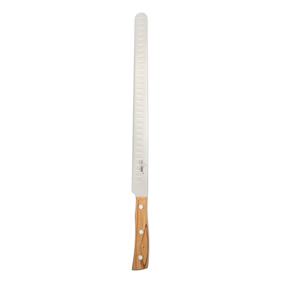 Cuchillo de salmón alveolado Maglionero Iside Olivo 30 cm