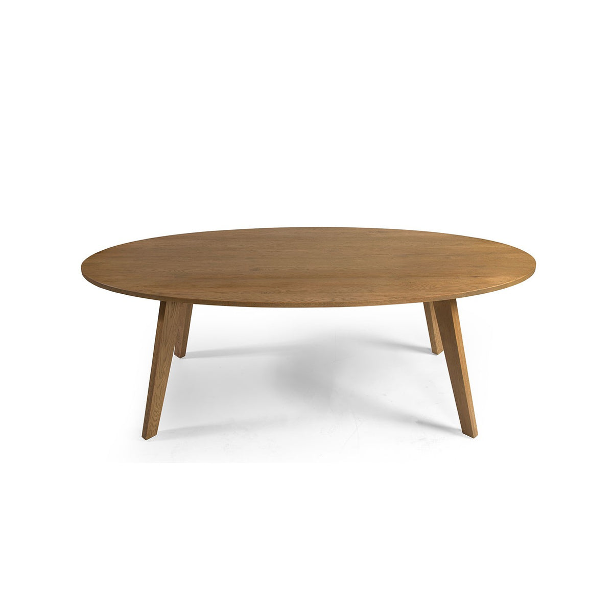 Mesa de comedor ovalada de roble natural Salina