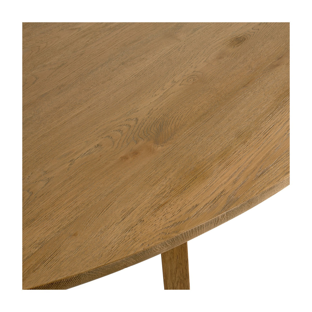 Mesa de comedor ovalada de roble natural Salina