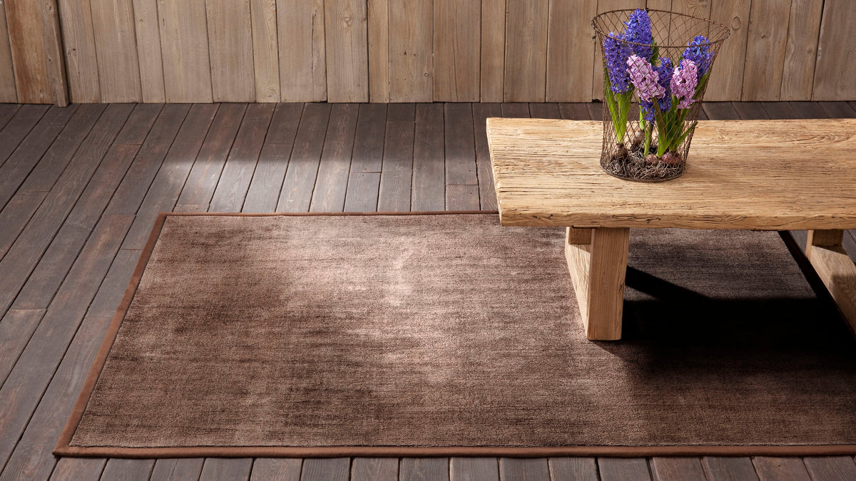 Alfombra rectangular de viscosa Epok