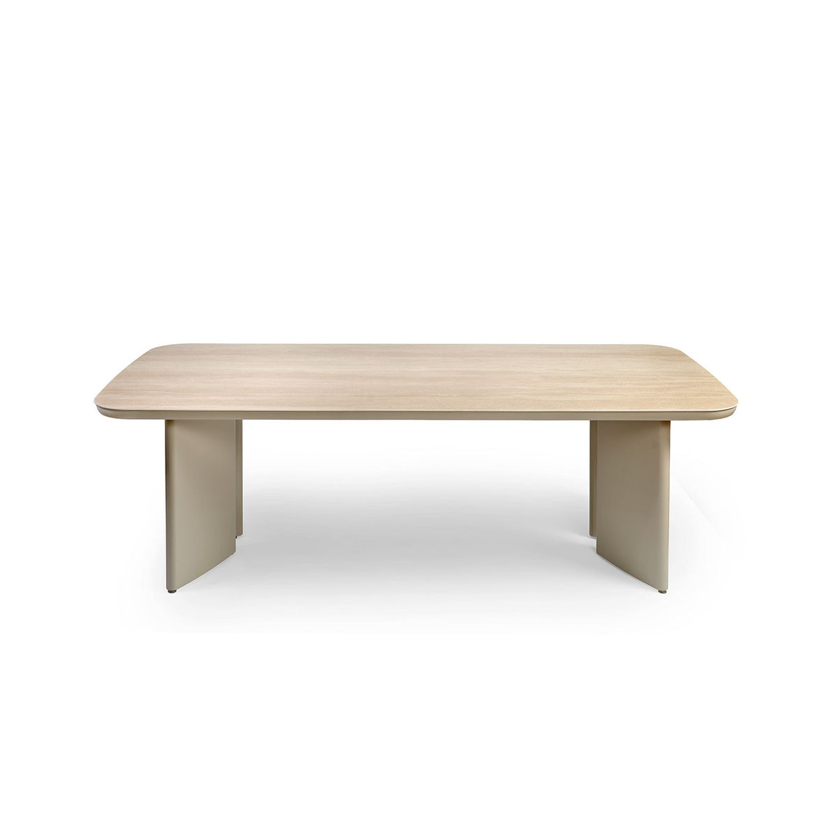 Mesa de comedor de exterior de aluminio y porcelánico 280 Baiona