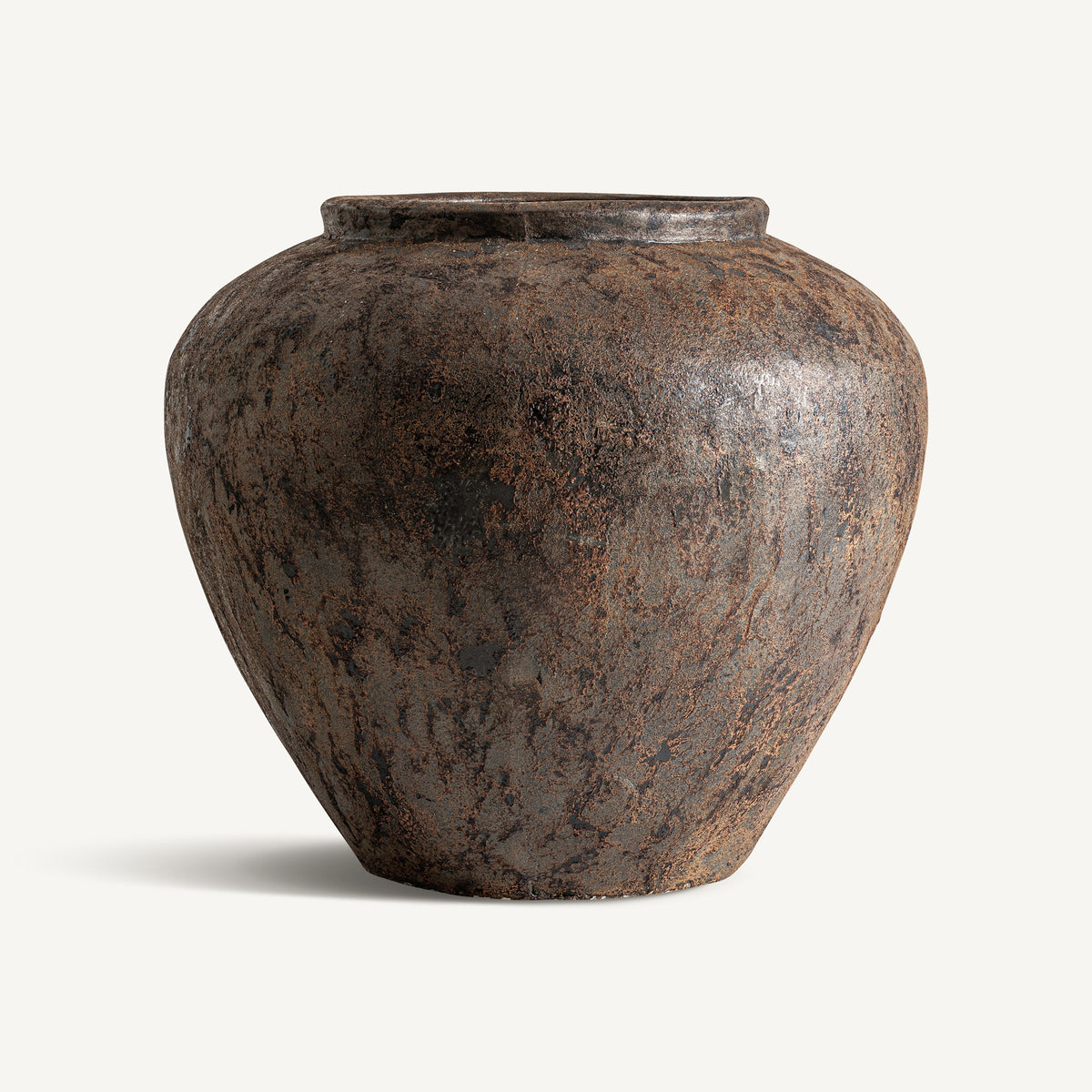 Ánfora de terracota marrón envejecido Totana