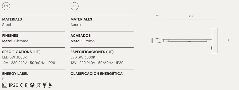Aplique de Pared Find - A1110