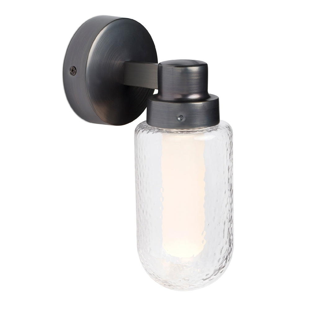 Aplique de pared LED de cristal labrado Nora
