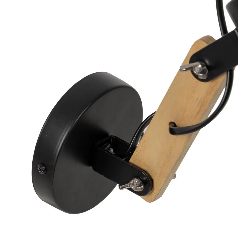 Aplique de Pared Madera Negro Natural - pino_y_jacaranda