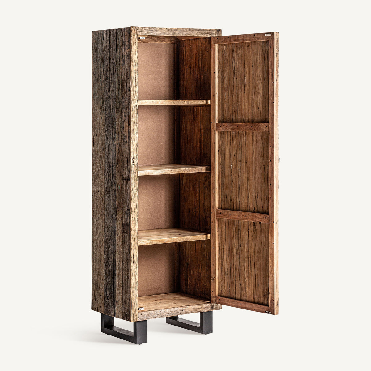 Armario de madera recuperada y hierro Sóller 71 cm
