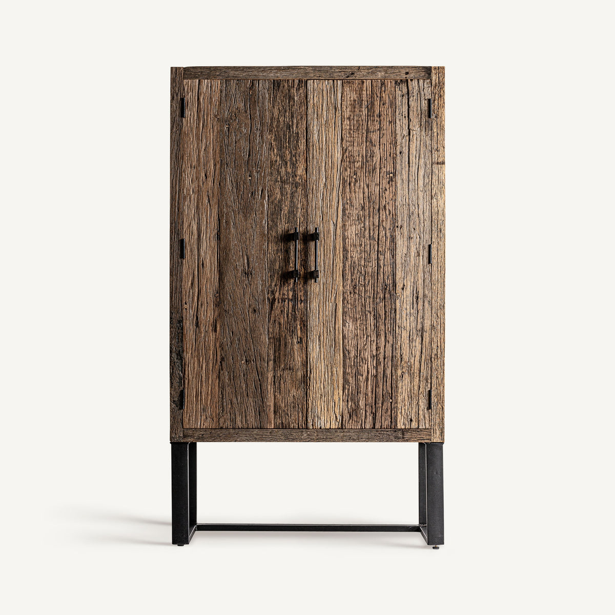 Armario de madera recuperada y metal Sóller 107 cm