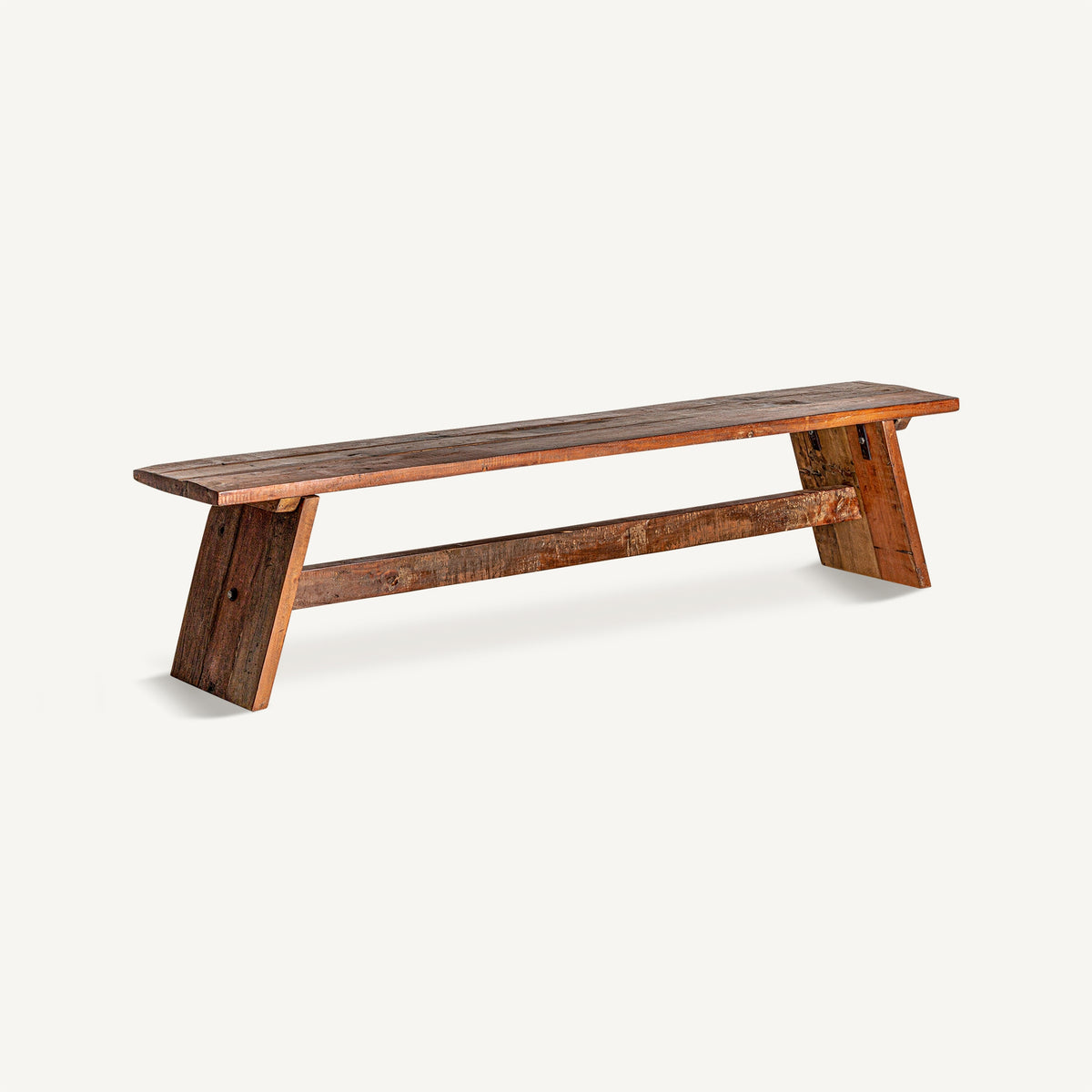 Banco de madera de mango envejecida Artà 200 cm