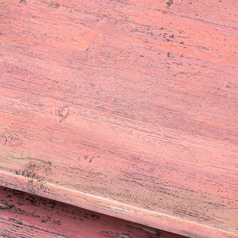 Mesa de centro rosa de pino Zhuxia