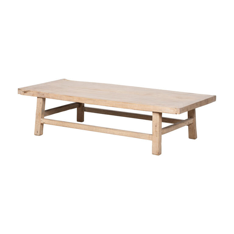 Mesa de centro natural de pino Meian