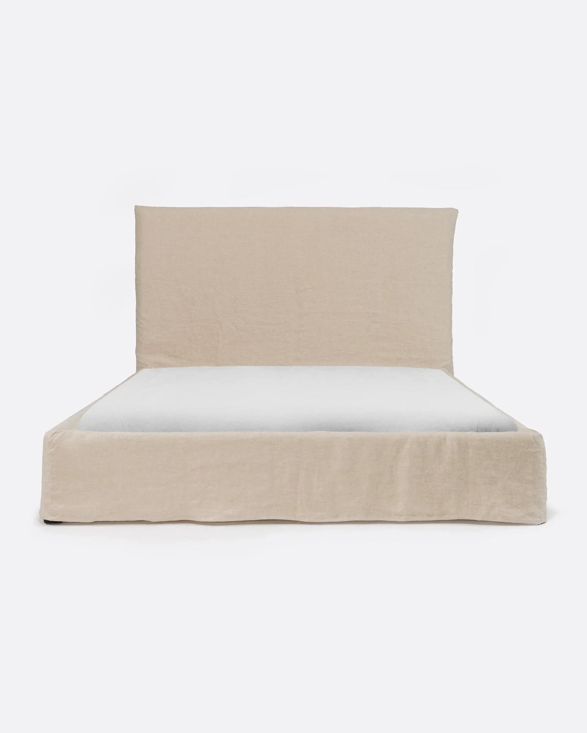 Cama con funda de lino Grazalema