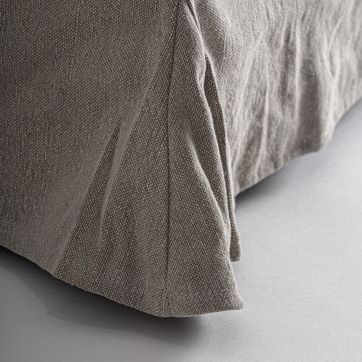 Chaise longue de lino gris Mesquida