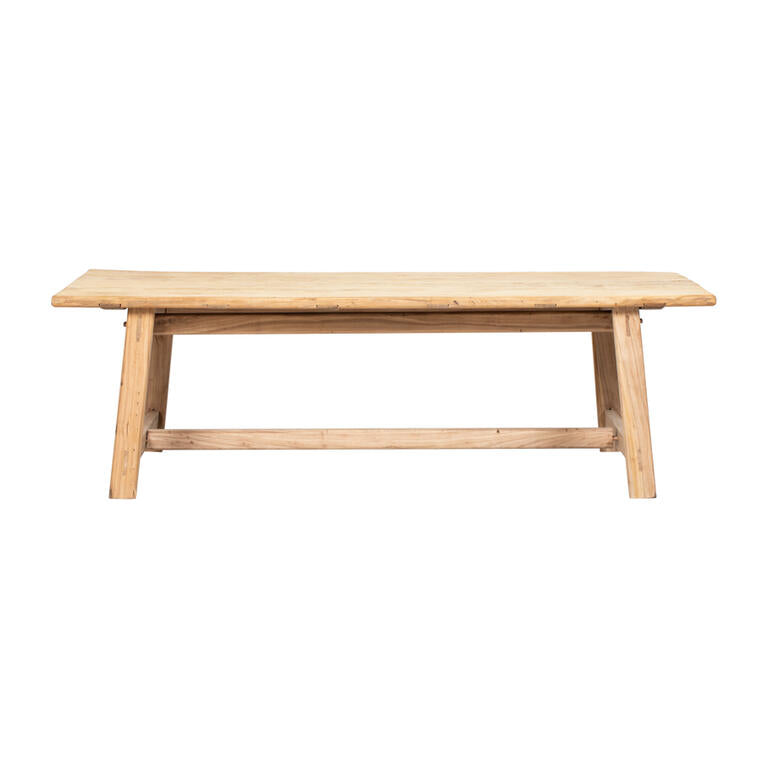 Mesa de comedor antigua natural de olmo 245 cm Baihe