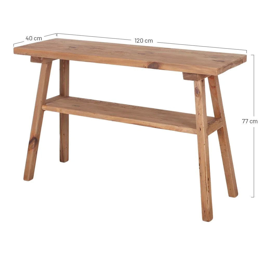 Consola de pino reciclado Jenaro
