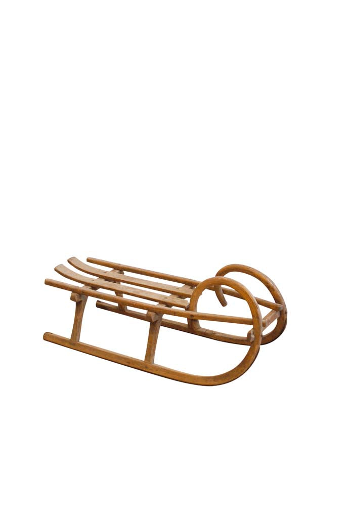 Trineo Antiguo de Madera