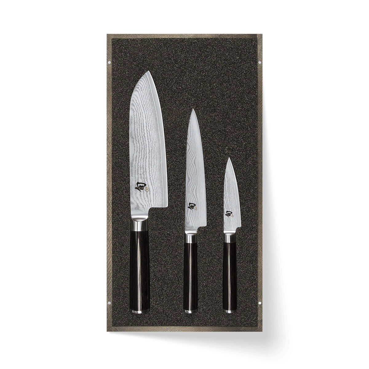 Set de 3 cuchillos Kai Shun Classic con santoku