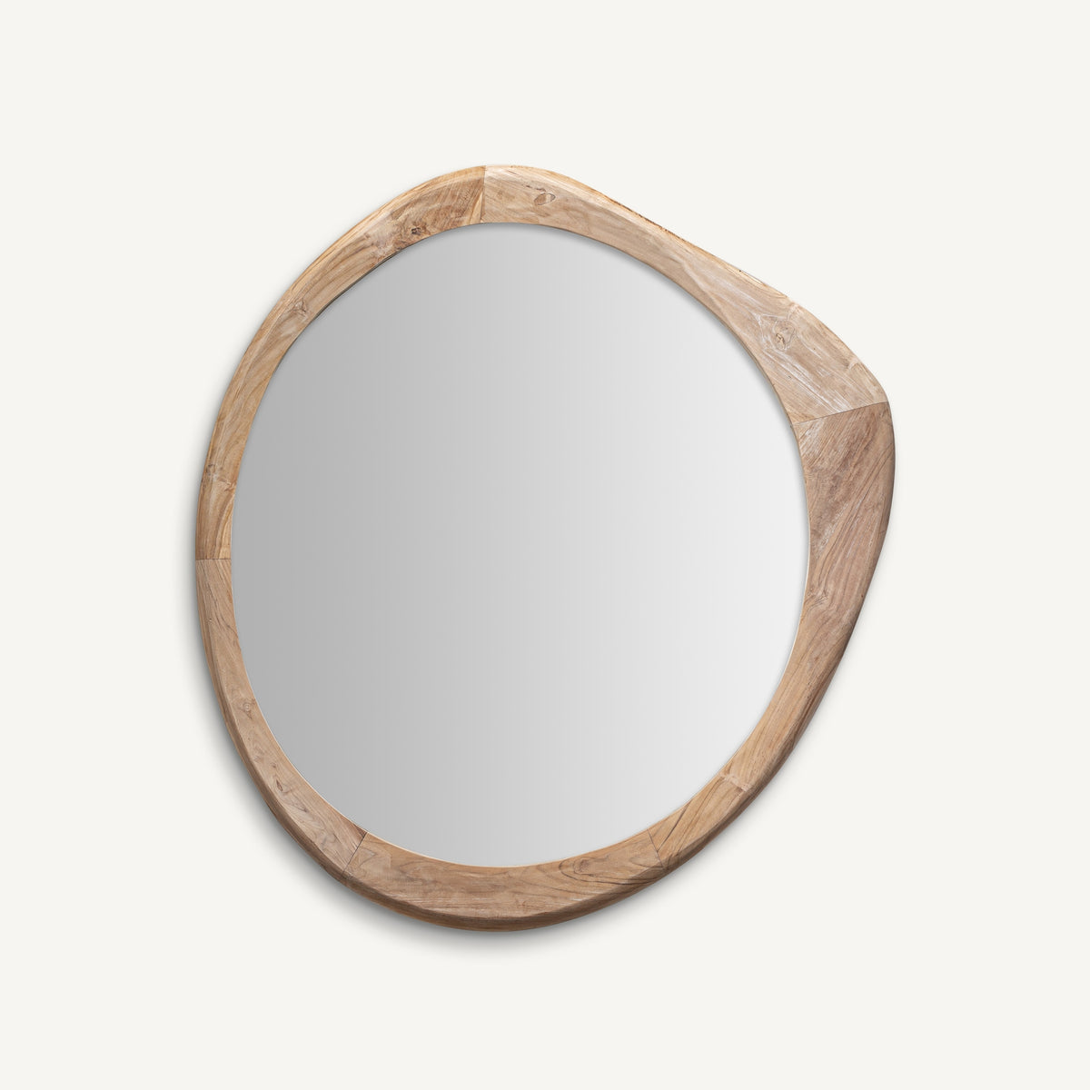 Espejo de madera de teka Koroni 120 x 134 cm