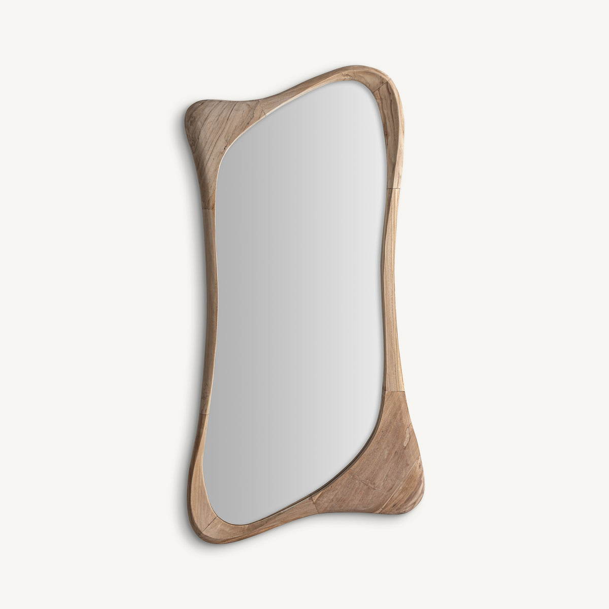 Espejo de madera de teka Koroni 68 x 132 cm