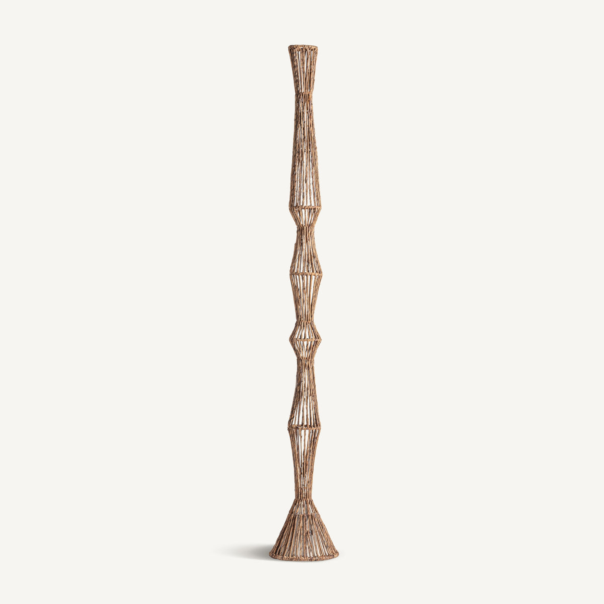 Figura decorativa de fibra de banano y hierro Elicriso