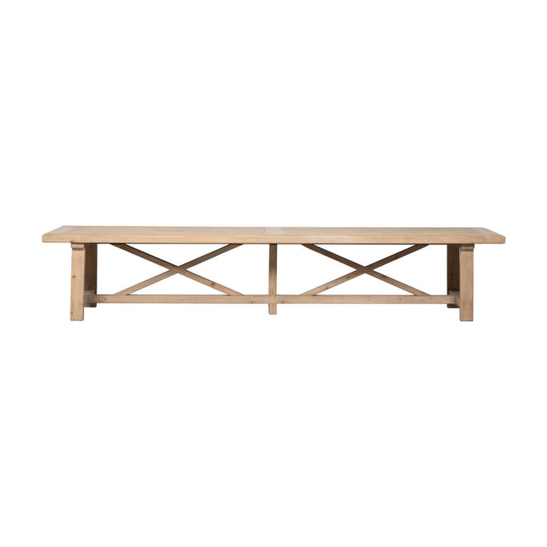 Mesa de comedor natural de pino 400 cm Chenling