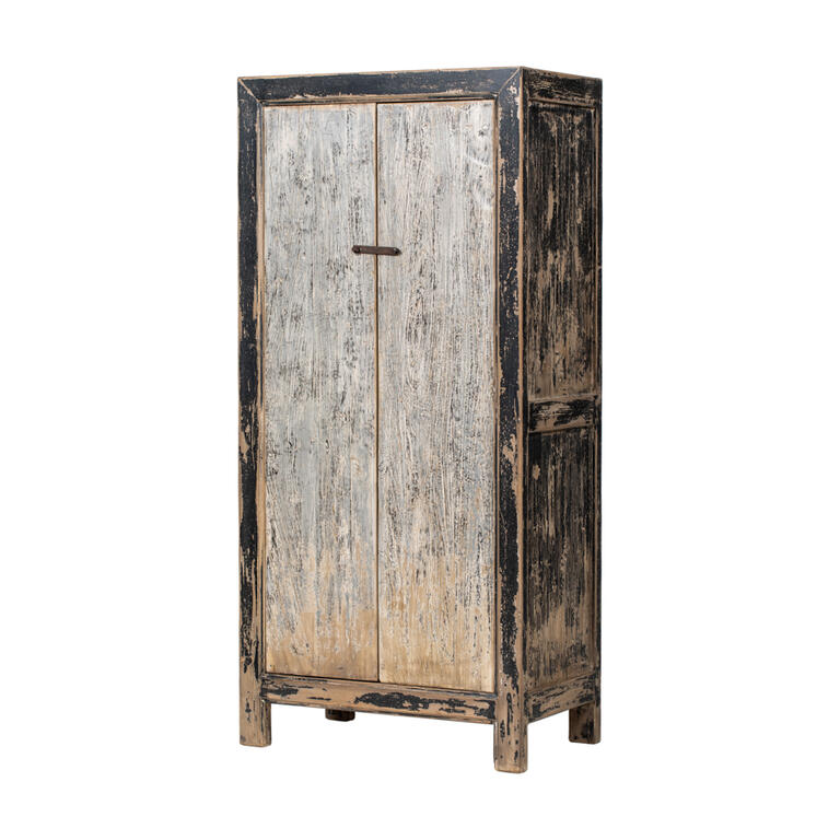 Armario multicolor de pino con 2 puertas Ruian