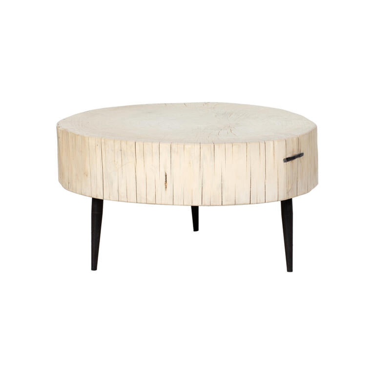 Mesa de centro natural de álamo Taohe