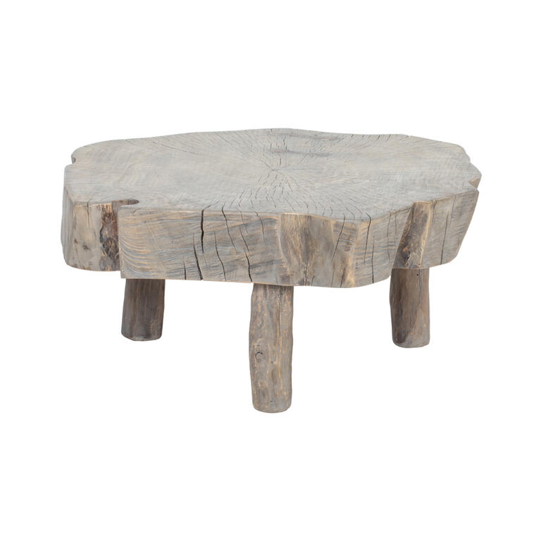 Mesa de centro natural de álamo Cerceta