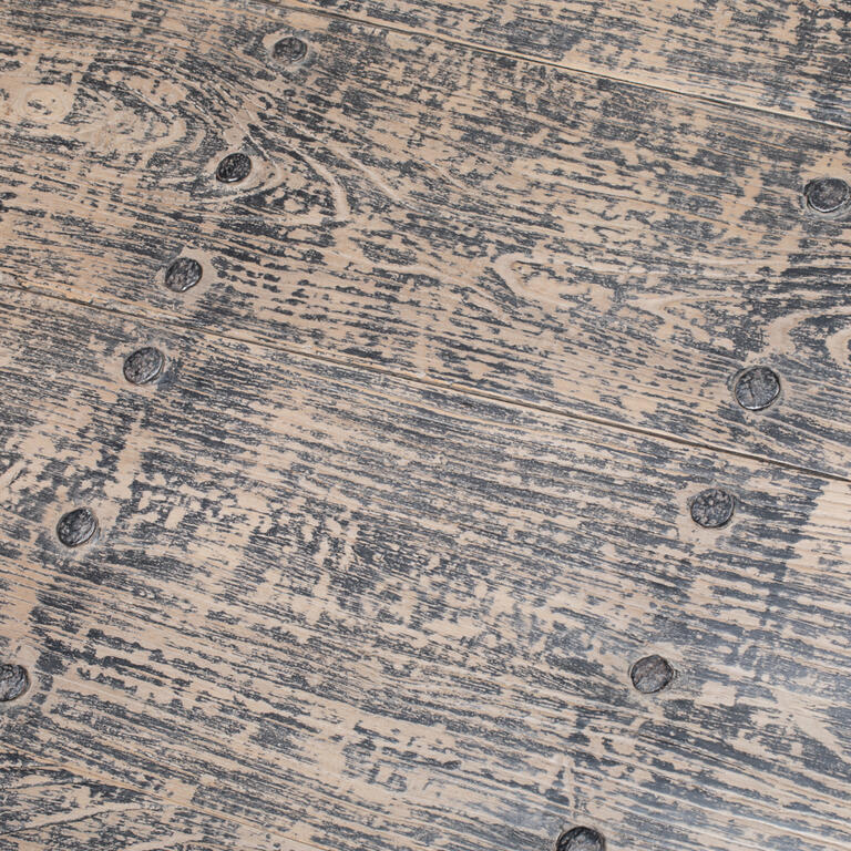 Mesa de centro negra de olmo y hierro Gavilán
