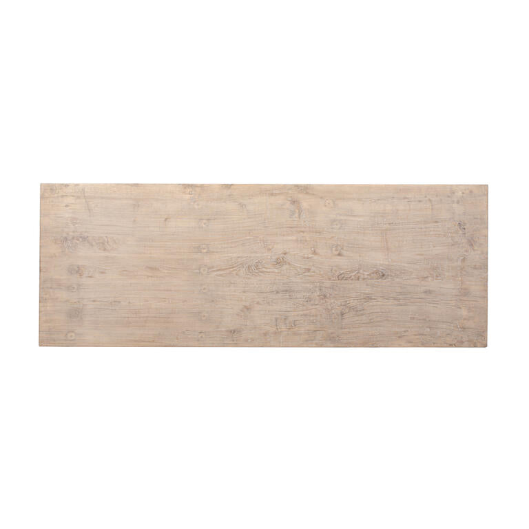 Mesa de comedor natural de álamo Avutarda