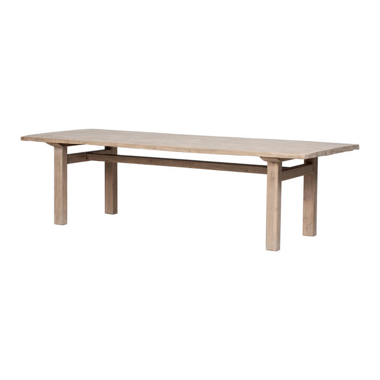 Mesa de comedor natural de álamo Sisón