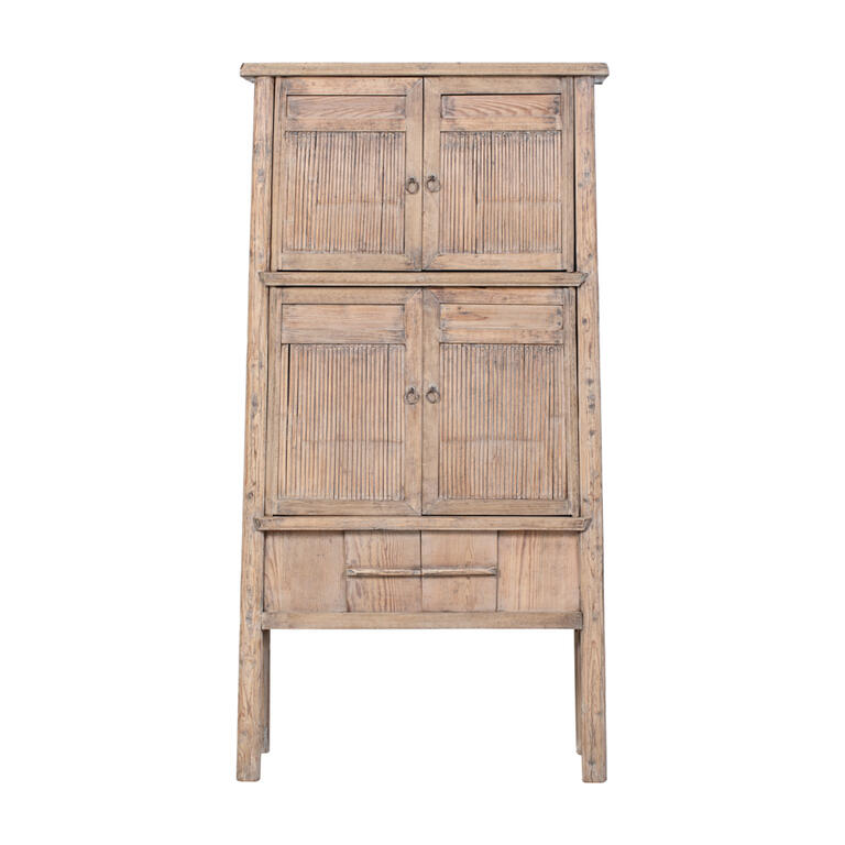 Armario antiguo natural de bambú con 6 puertas Anlin