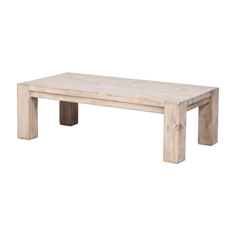 Mesa de centro natural de pino Kaiyu