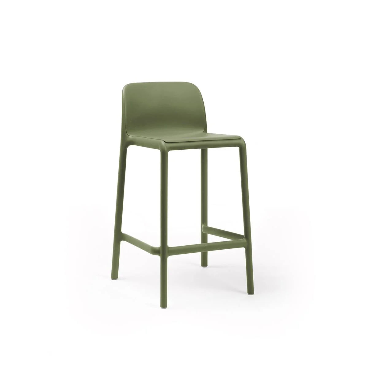 Taburete de resina Faro Nardi – Verde, asiento a 65 cm
