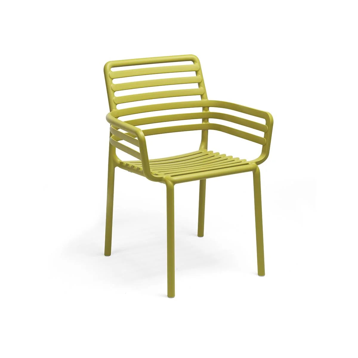 Sillón apilable de resina Doga Nardi – Verde pera