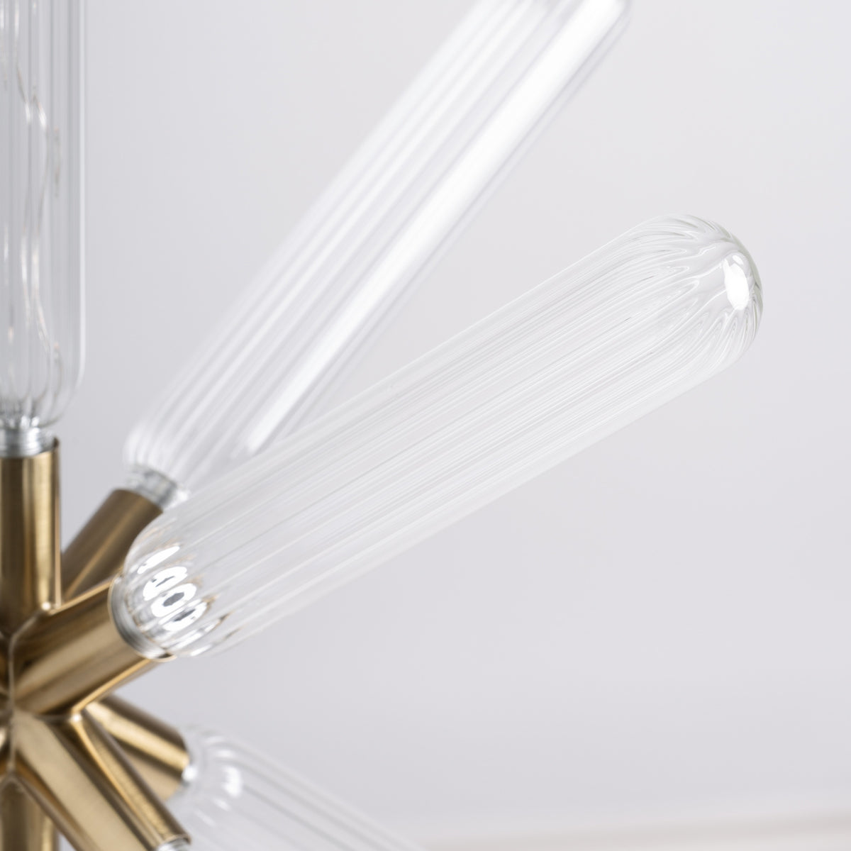 Lámpara colgante de cristal Rabós bronce